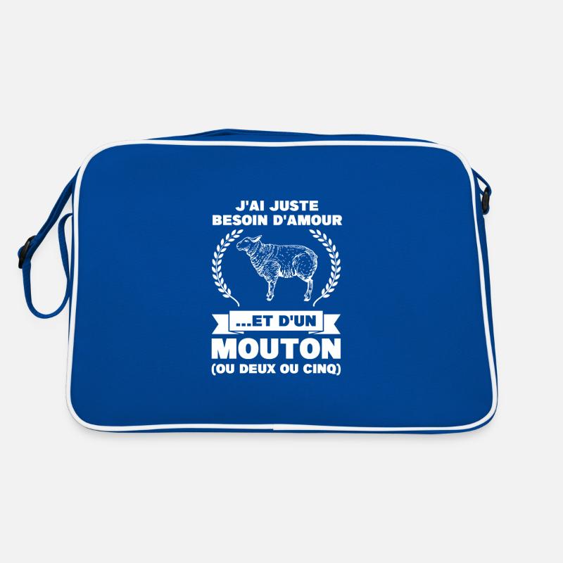 Schaf Schaf Tier Geschenk Retro Tasche