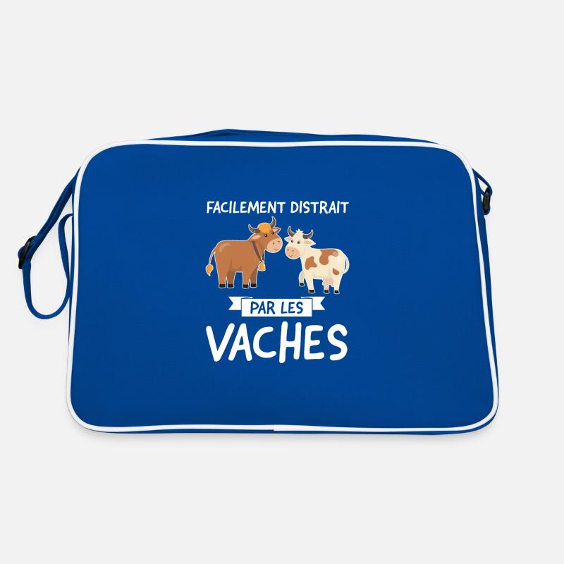 Kuh Kuh Tier Geschenk Retro Tasche