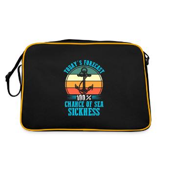 Captain Boat Captains Cadeau - Sac Retro - noir/or - Dos