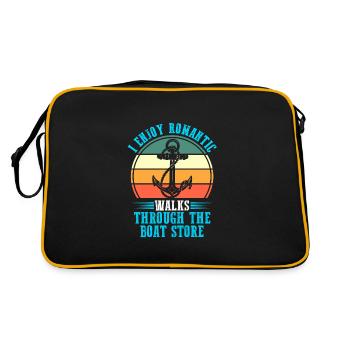 Captain Boat Captains Cadeau - Sac Retro - noir/or - Dos