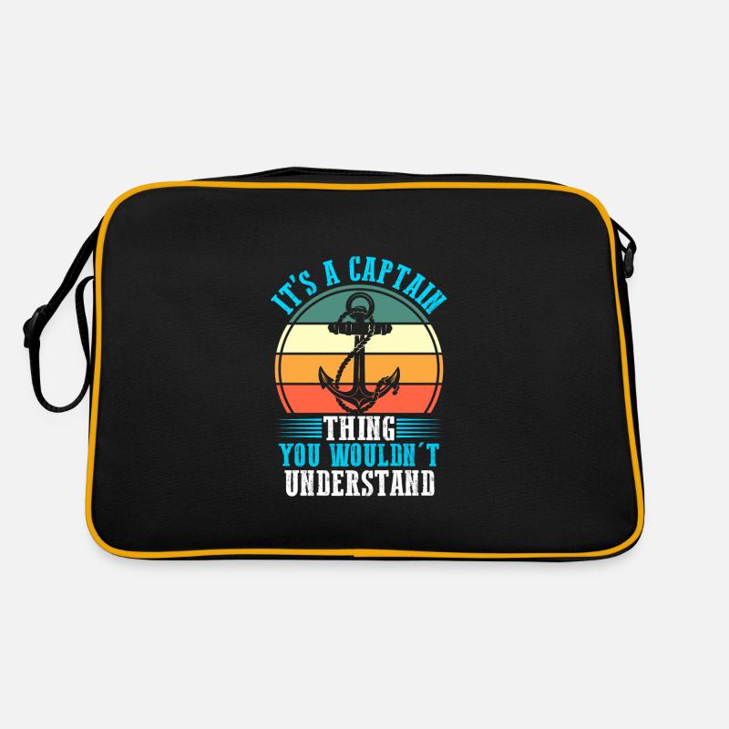Captain Boat Captains Gift Retro Bag