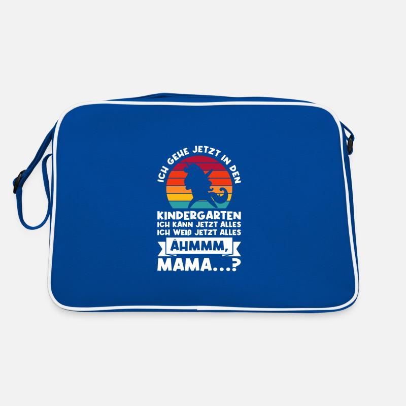 Kindergarten Einhorn Kita-Kind Geschenk Retro Tasche