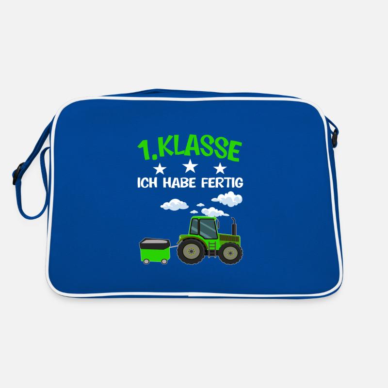 1.Klasse Traktor Erstklässler Geschenk Retro Tasche