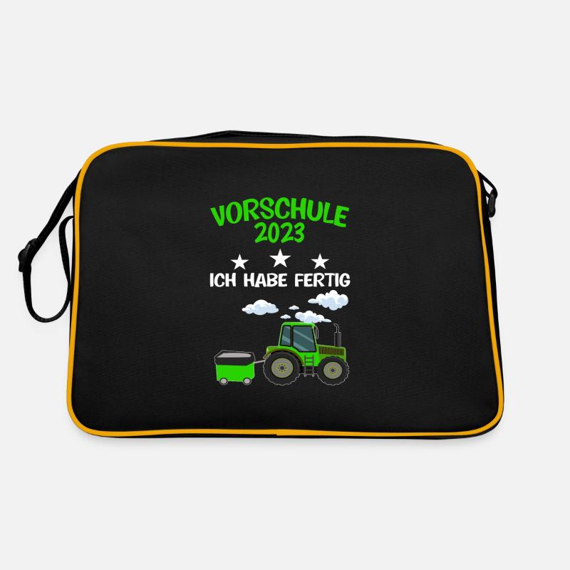 Vorschule 2023 Traktor Vorschüler Geschenk Retro Tasche
