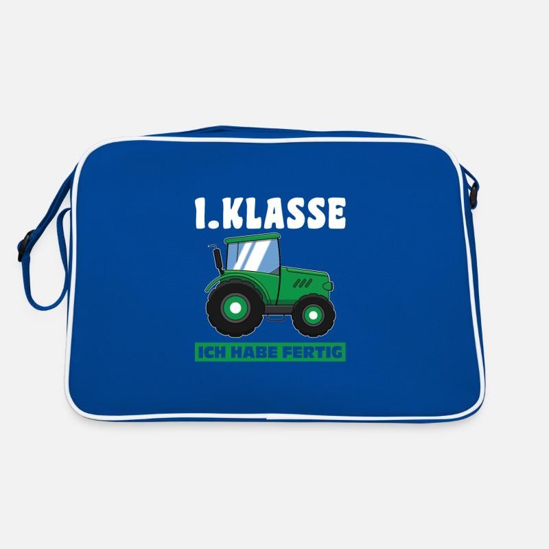 1.Klasse Traktor Schulanfänger Geschenk Retro Tasche