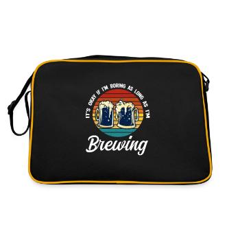 Brasserie Beer Cadeau - Sac Retro - noir/or - Dos