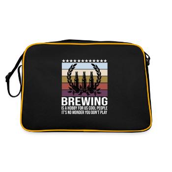 Brasserie Beer Cadeau - Sac Retro - noir/or - Dos