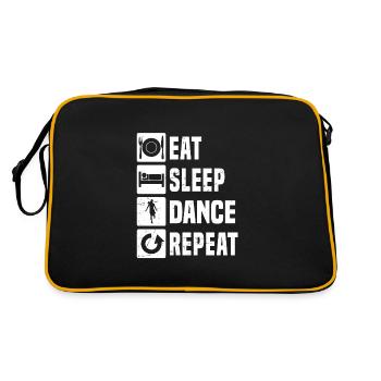 Men's Shuffledancer Shuffle Dance Dance - Retro Bag - black/gold - Back