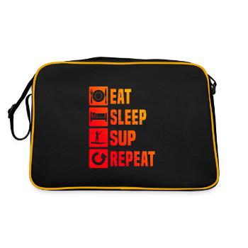 Sup Standup Paddleboard Women's Standup Paddle - Retro Bag - black/gold - Back