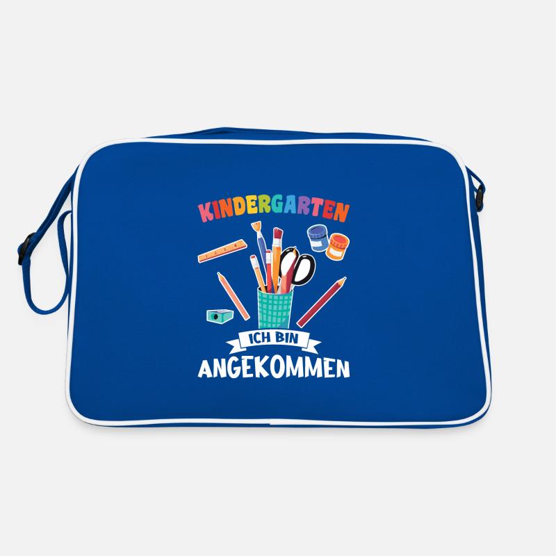 Kindergarten Anfang Kindergartenkind Geschenk Retro Tasche