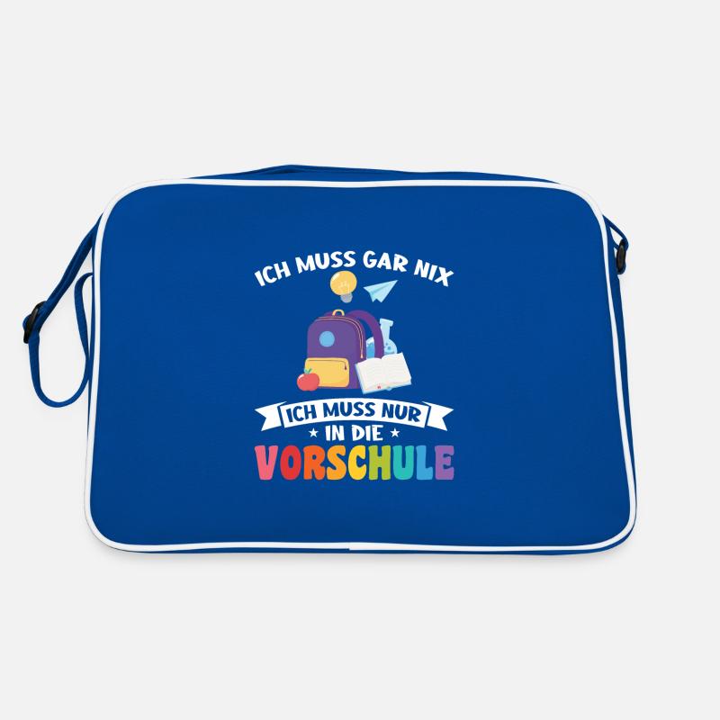 Vorschule Anfang Vorschulkind Geschenk Retro Tasche