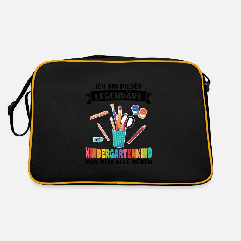 Kindergarten Anfang Kindergartenanfänger Geschenk Retro Tasche