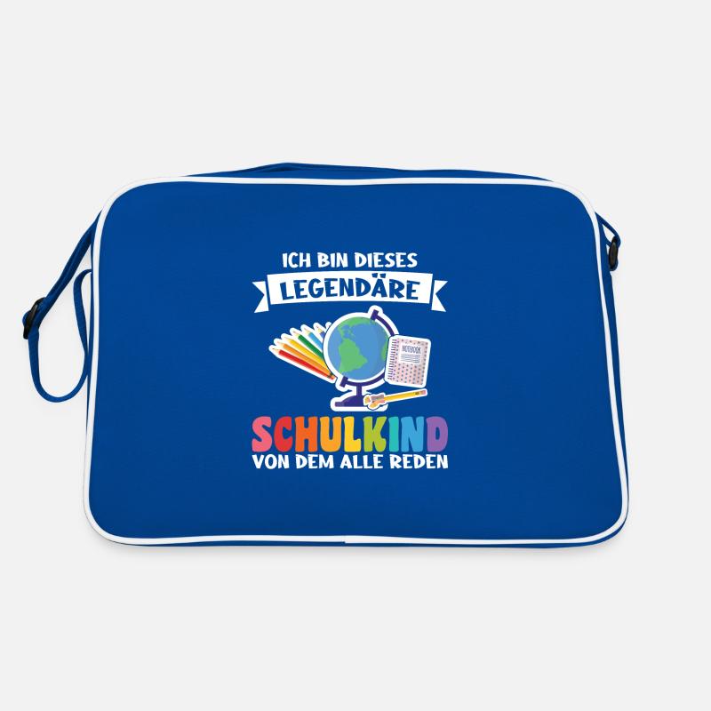 Schulkind Schulanfang Schulbeginn Geschenk Retro Tasche