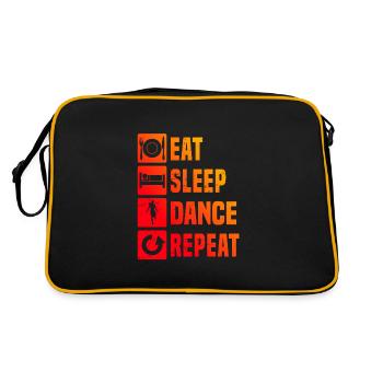 Men's Shuffel Dance Shuffle Girl Women - Retro Bag - black/gold - Back