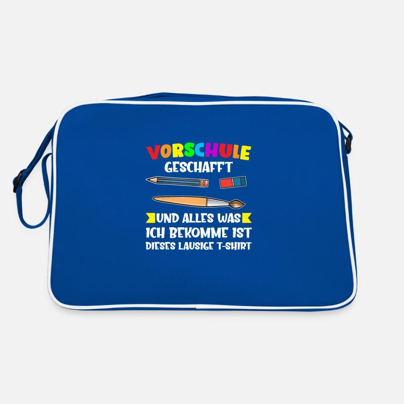 Vorschule Abschluss Vorschulkind Geschenk Retro Tasche