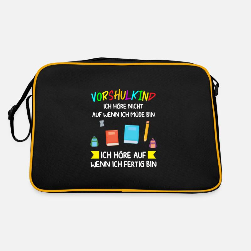 Vorschule Anfang Vorschüler Geschenk Retro Tasche