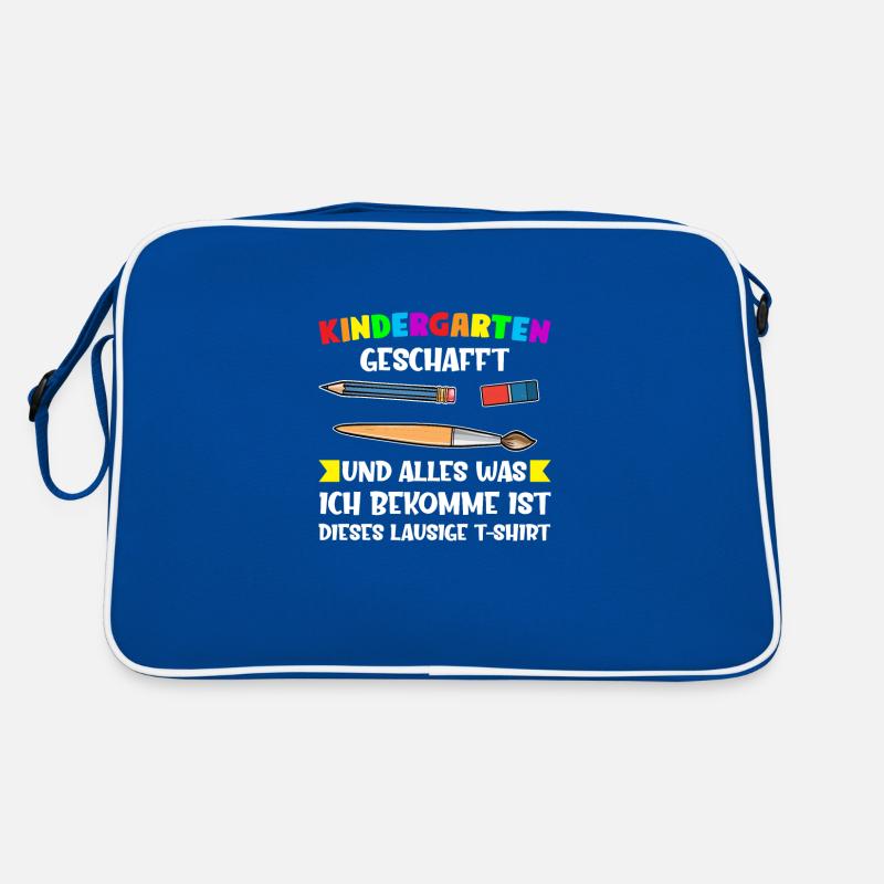 Kindergarten Abschluss Kindergartenkind Geschenk Retro Tasche