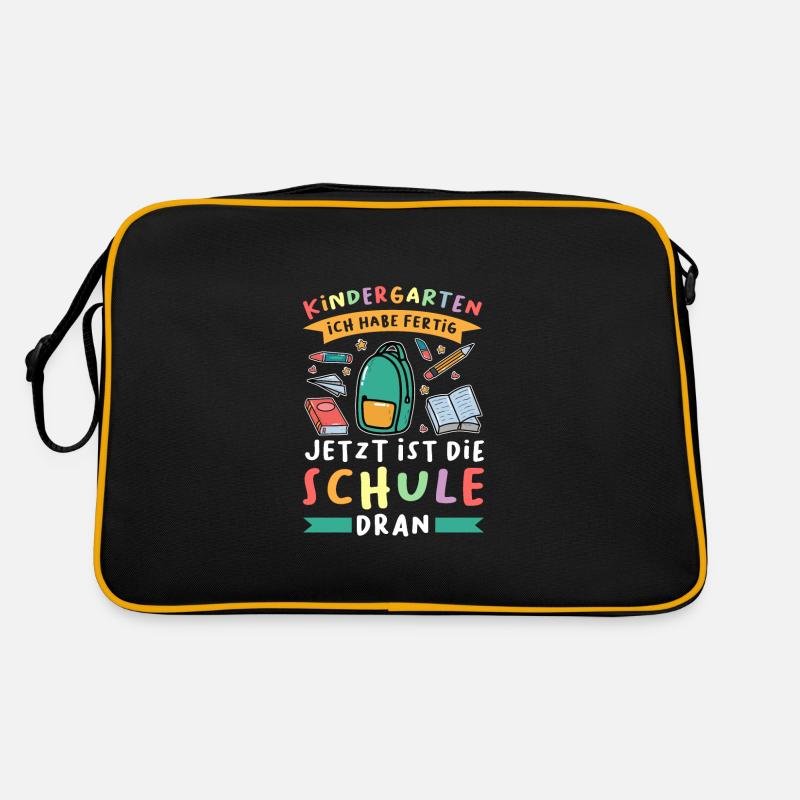Kindergarten Abschluss Kindergartenkind Geschenk Retro Tasche