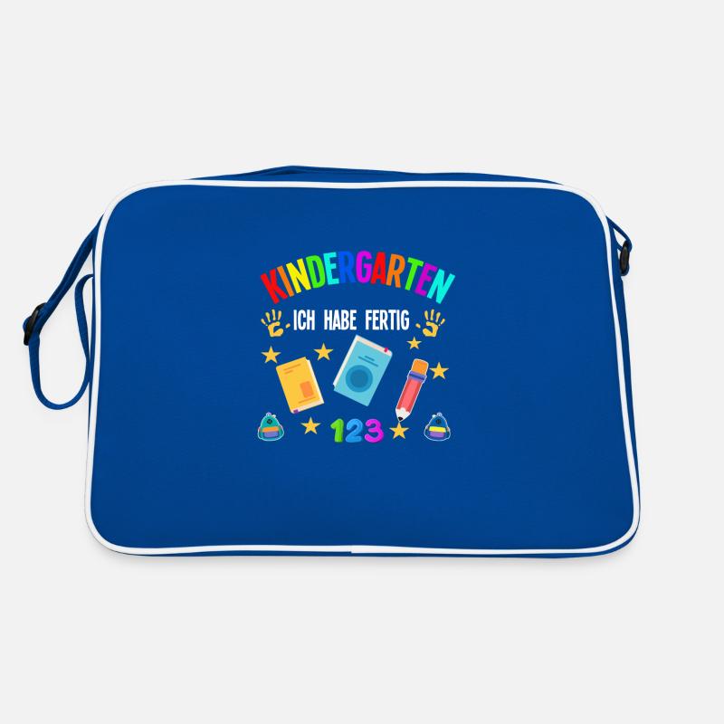 Kindergarten Abschluss Kita-Abschluss Geschenk Retro Tasche