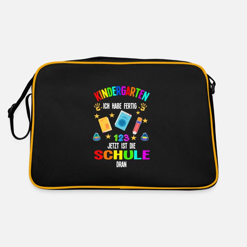 Kindergarten Abschluss Kindergartenkind Geschenk Retro Tasche