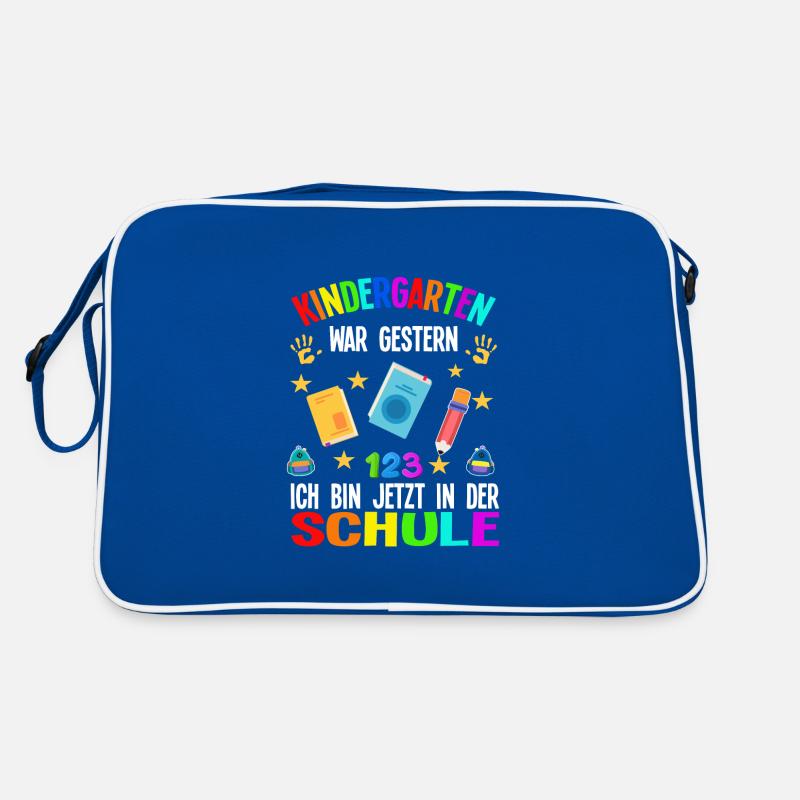 Schulkind Schulanfang Einschulung Geschenk Retro Tasche