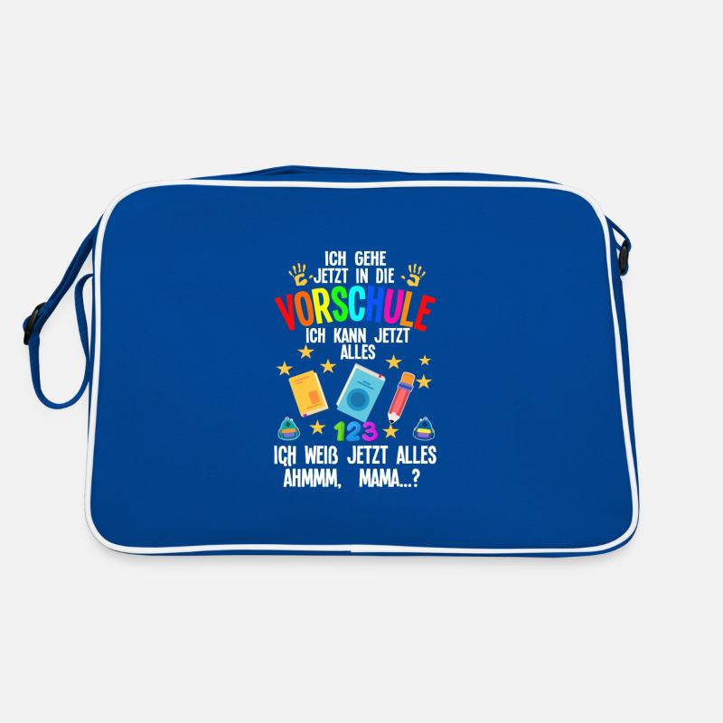 Vorschule Anfang Vorschüler Geschenk Retro Tasche