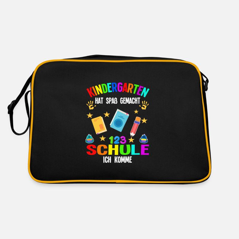 Kindergarten Kita-Abschluss Kindergarten-Abschluss Retro Tasche
