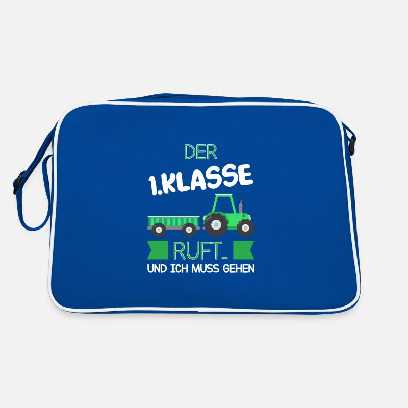 1.Klasse Traktor Erstklässler Geschenk Retro Tasche