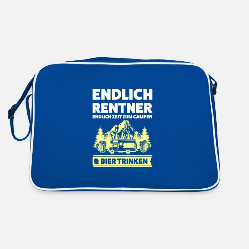 Camper Rentner Wohnwagen Geschenk Retro Tasche