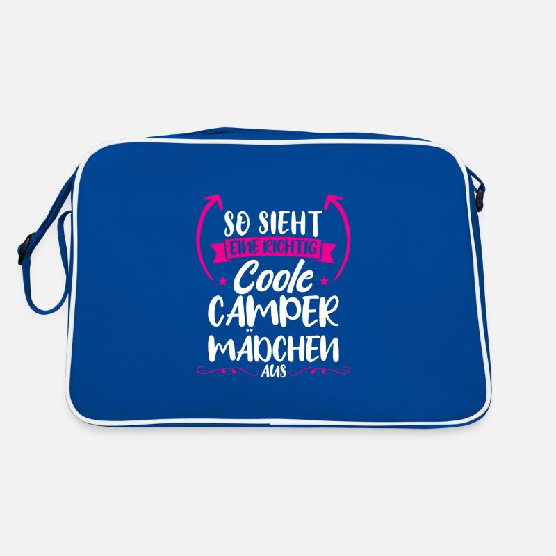 Campen camper Wanderung Geschenk Retro Tasche