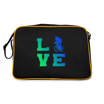 Racing Cyclist Racing Bike Road Bike Racing Cycling - Retro Bag - black/gold - Back