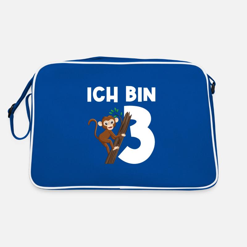 3.Geburtstag Affe Geburtstagsparty Geschenk Retro Tasche