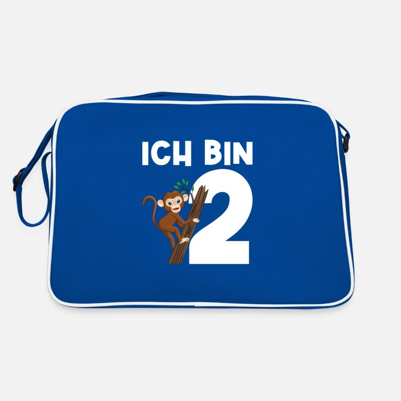 2.Geburtstag Affe Geburtstagsparty Geschenk Retro Tasche