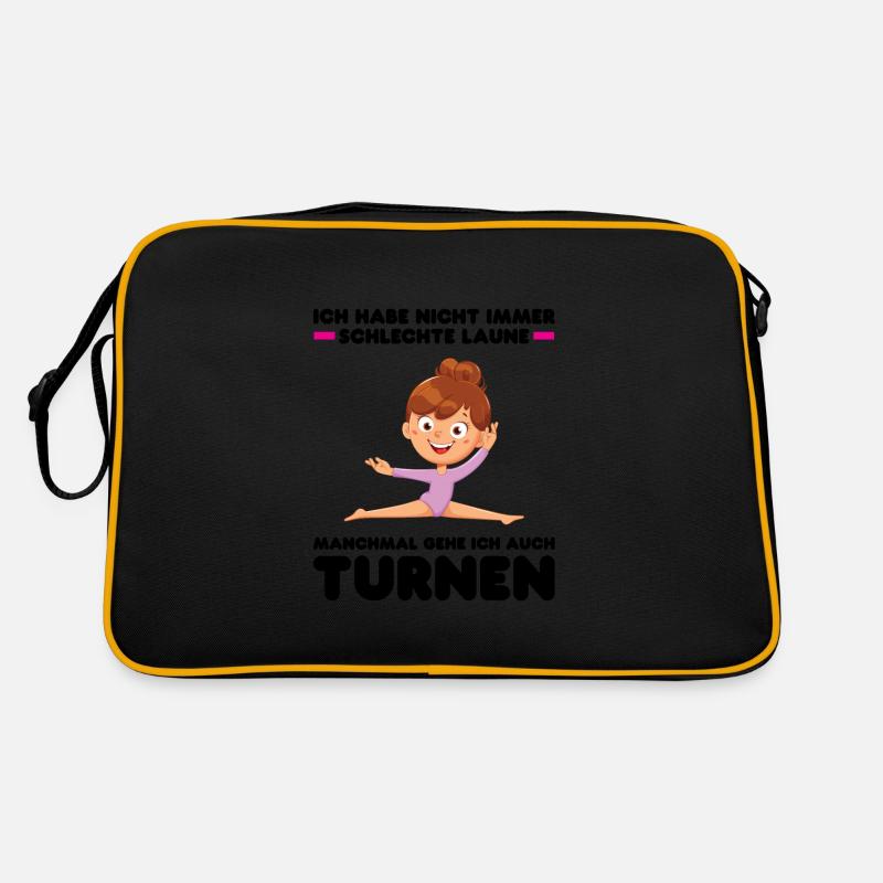 Turnen Mädchen Turnerin Geschenk Retro Tasche