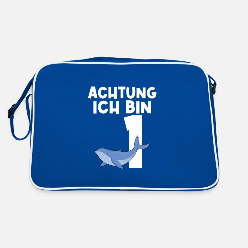 1.Geburtstag Wal Geburtstagsfeier Geschenk Retro Tasche