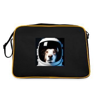 Chien dans l’espace - Sac Retro - noir/or - Dos