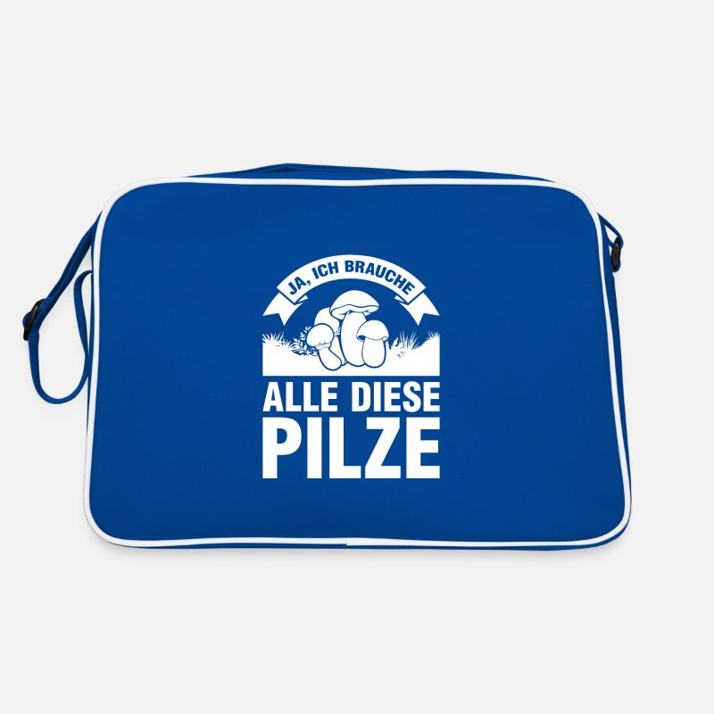 Pilze Sammeln Pilzjagd Geschenk Retro Tasche