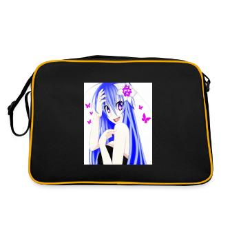 Japan Anime Drawing - Retro Bag - black/gold - Back