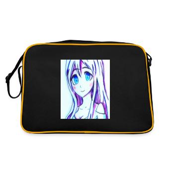 Japan Anime Drawing - Retro Bag - black/gold - Back
