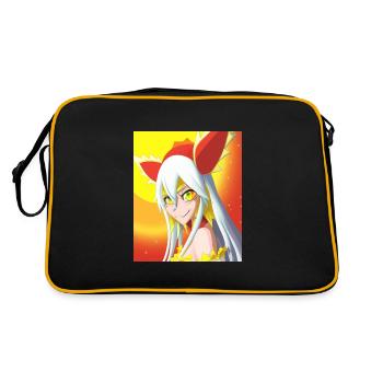Japan Anime Drawing - Retro Bag - black/gold - Back