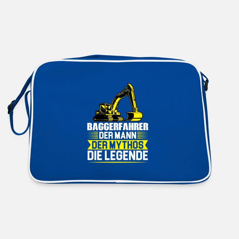 Baggerfahrer Job Bagger Geschenk Retro Tasche
