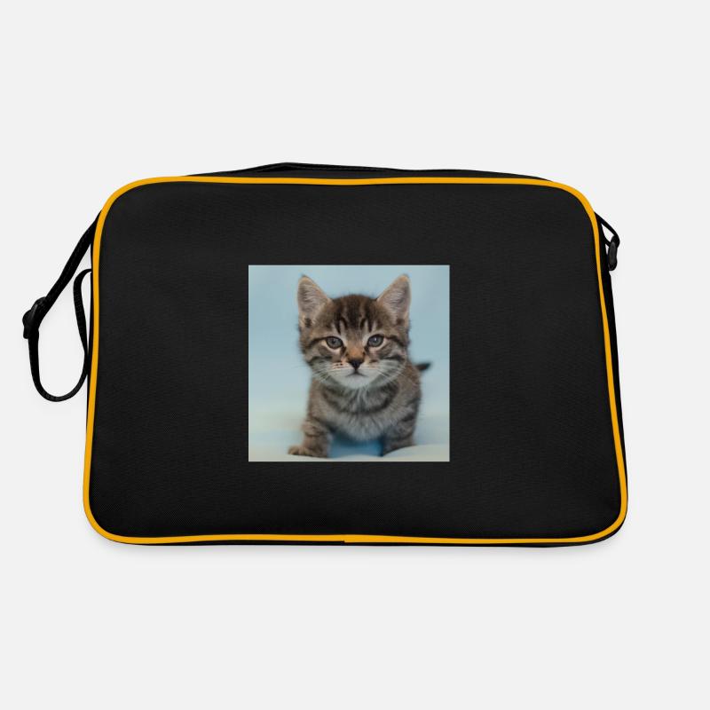 Funny cat Retro Bag