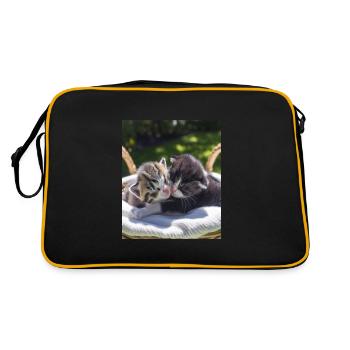 Chats Bébés - Sac Retro - noir/or - Dos
