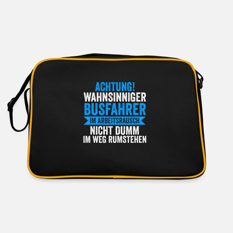 Busfahrer Job Busfahren Geschenk Retro Tasche