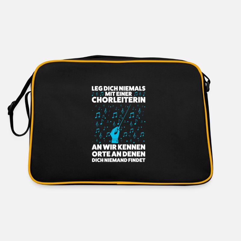 Chorleiterin Beruf Chor Geschenk Retro Tasche