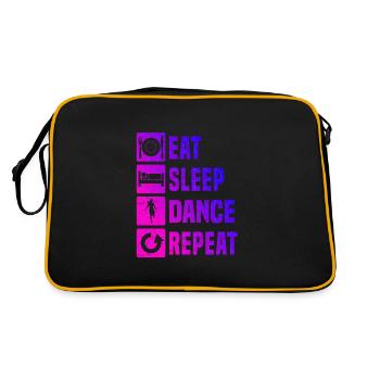 Shuffle Girl Shuffle Dance Men Shuffle Boy - Retro Bag - black/gold - Back