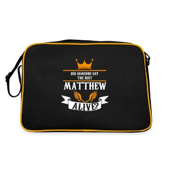 Vorname Christopher Name Christopher Geschenk - Retro Tasche - Schwarz/Gold - Hinten