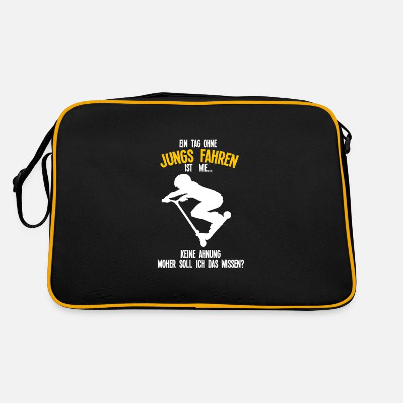 Scooter Roller Stunt Scooter Geschenk Retro Tasche