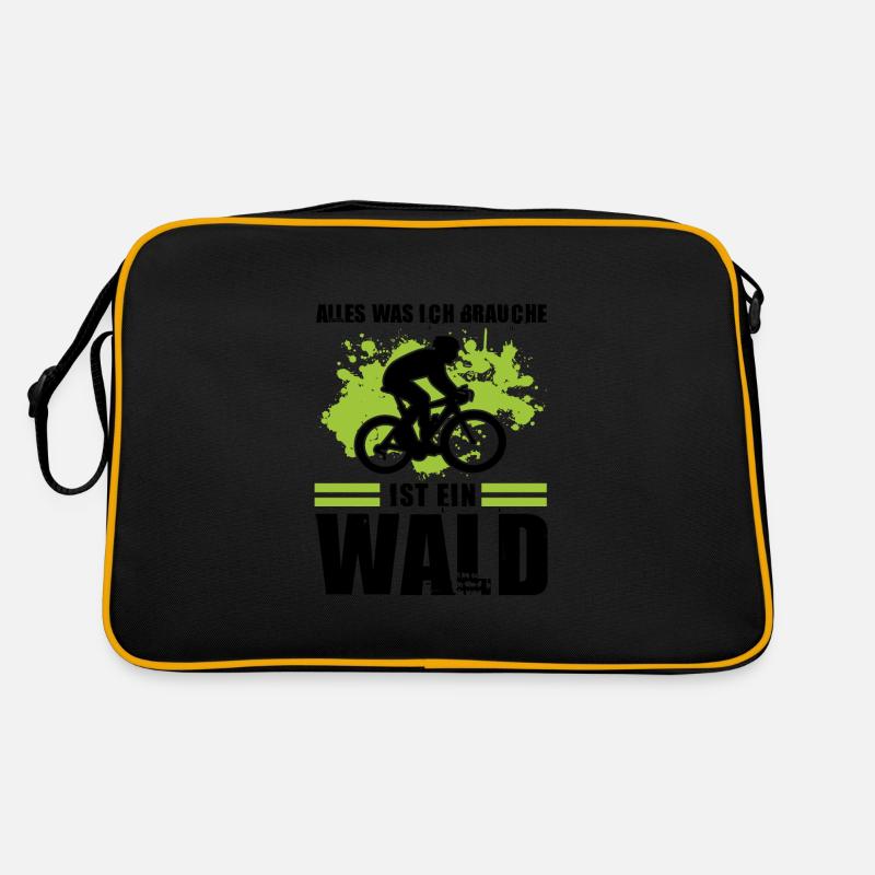 Mountainbike Downhill Mountainbiker Geschenk Retro Tasche