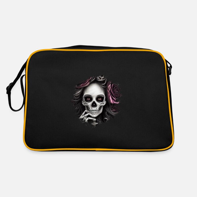 Crâne de squelette Sac Retro